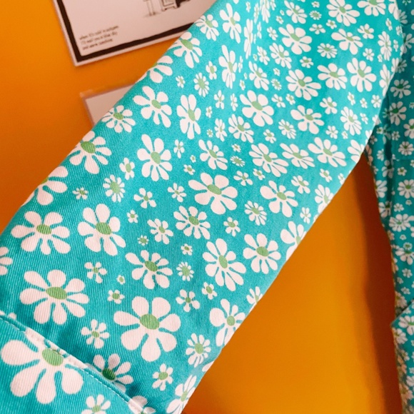 Big Bud Press Lazy Daisy Blue Long Sleeve Jumpsuit, Medium - Picture 3 of 7